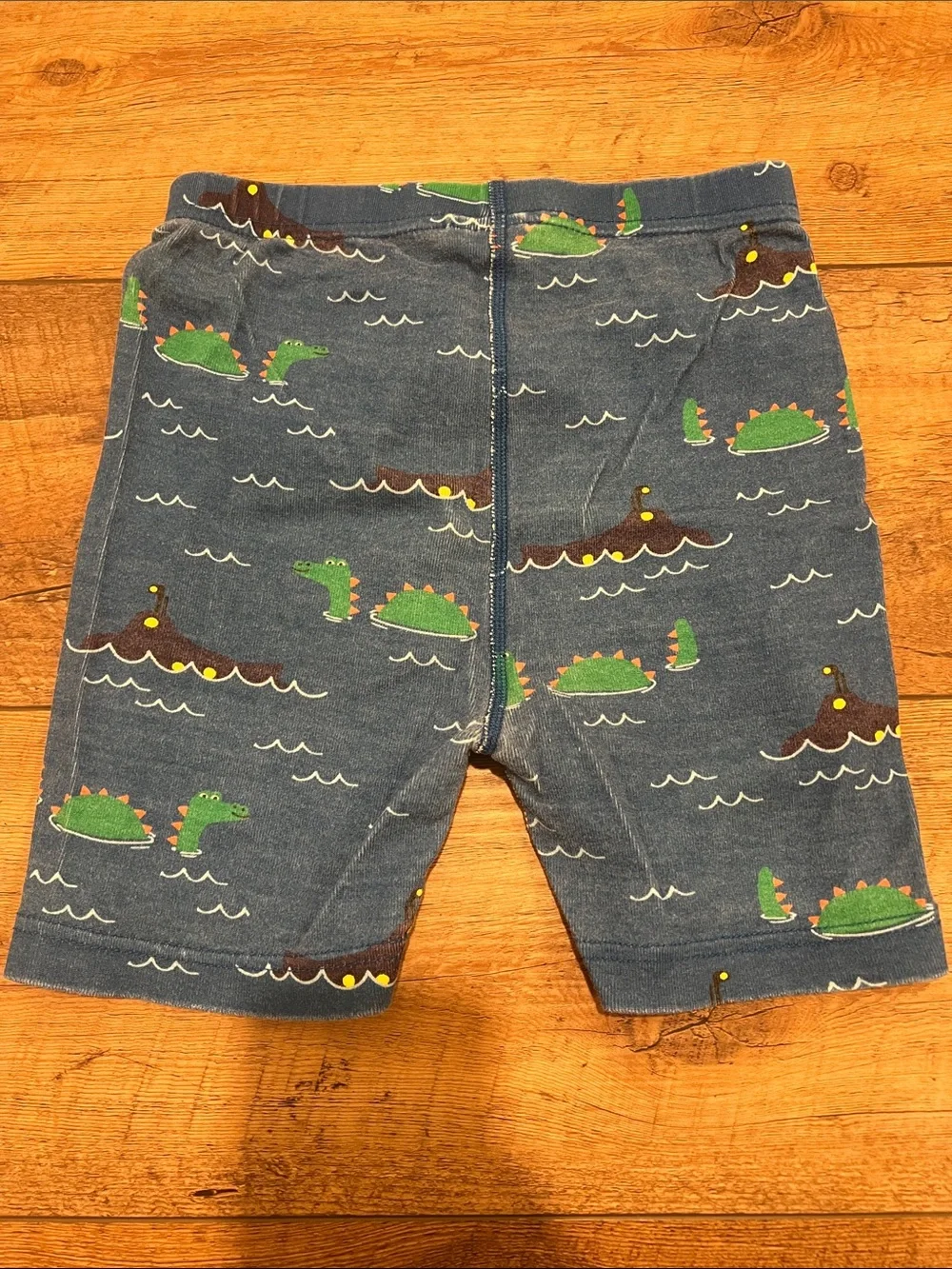 Hanna Andersson Boys Sea Monster Short Pajamas Set, size 8